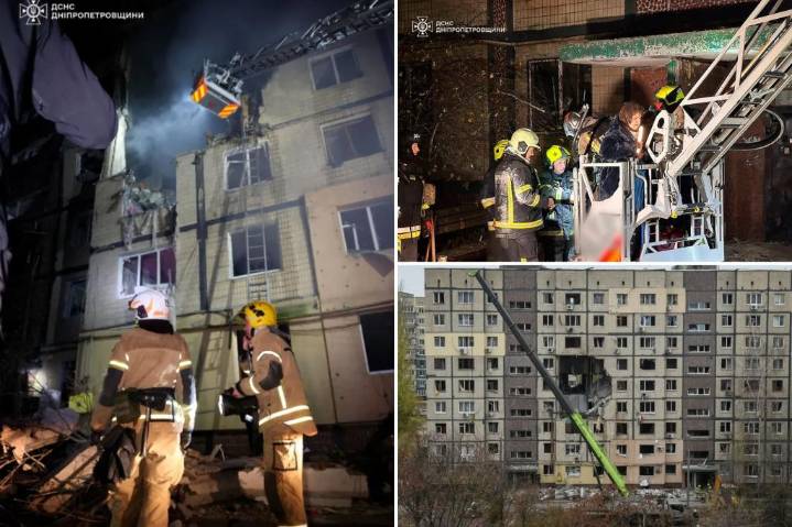 Russian drone strikes tower block in eastern Ukraine kills 3, injures 12