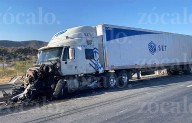 Trailero se duerme al volante y causa accidente en la Saltillo-Torreón; afecta vialidad por horas