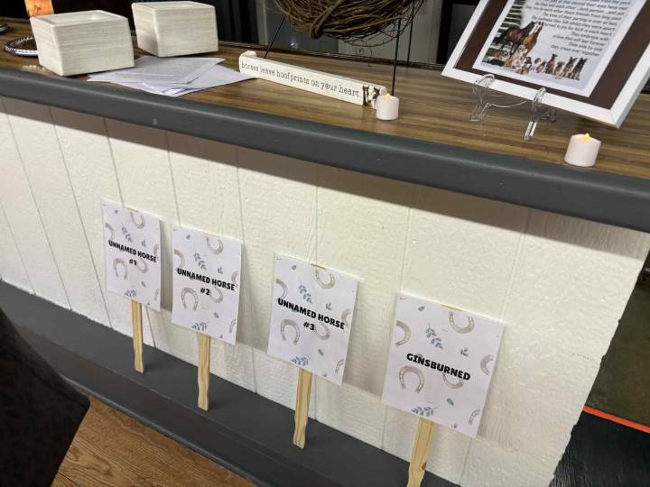 Memorial service held for four horses found dead in Salem