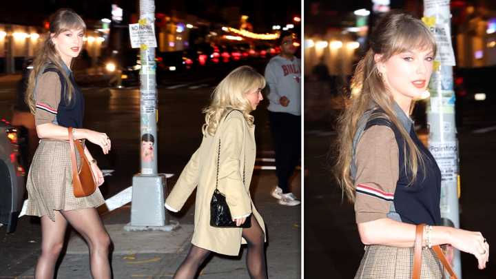 Taylor Swift Grabs Dinner With Sabrina Carpenter In New York City