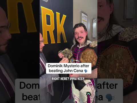 Dom after reclaiming the IC Title at #SurvivorSeries