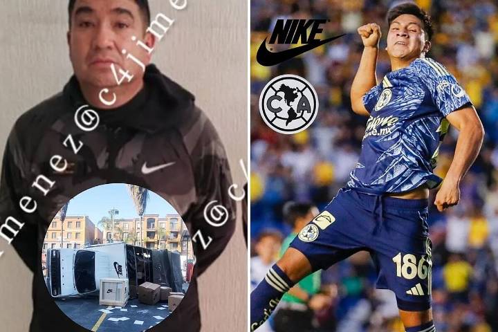 Detienen al padre de un futbolista del América por el robo de un camión con ropa de Nike