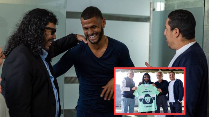 René Higuita visitó Pumas, elogió a Efraín Juárez y pidió tiempo para ver resultados