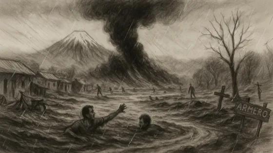 La noche trágica de Armero: Crónica del minuto al minuto