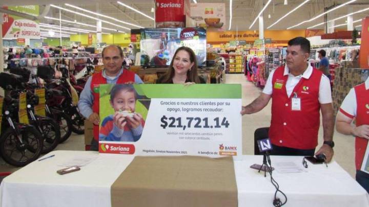 Recibe Banco de Alimentos Mazatlán más de 21 mil pesos de la campaña ‘Aportación de Clientes’ 2025