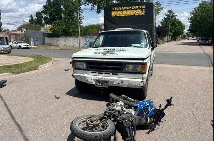 Un motociclista Internado en el Favaloro tras un siniestro vial