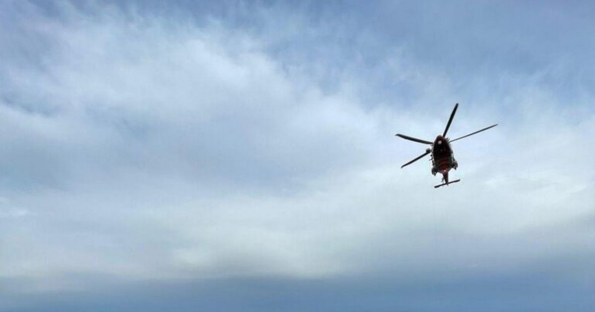 Car plunges over cliff on Scots coastline as one man airlifted to hospital