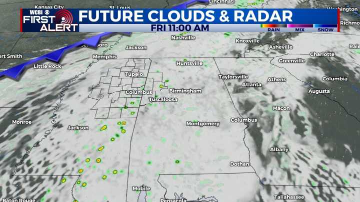 Strong fronts moving through