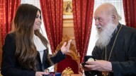 Trump's new ambassador Guilfoyle visits head of Greece's Orthodox Church