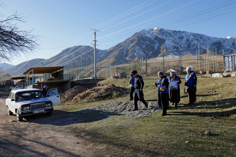 Allies of Kyrgyzstan's president set to win snap parliamentary election