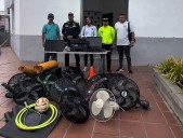 Policía recupera computadores y abanicos robados en colegio de Arjona