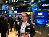 The Dow rallies 550 points to a record