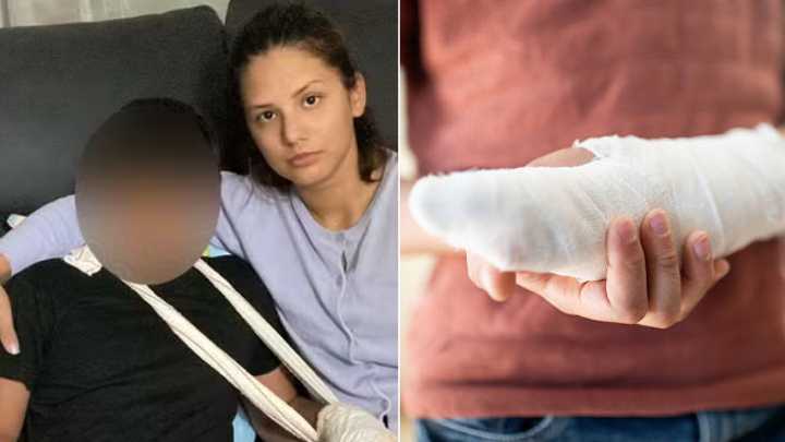 Madre denuncia que a su hijo de 10 años sus compañeros le cortaron las puntas de los dedos: 'La profesora dijo que a cualquiera le pudo ocurrir'