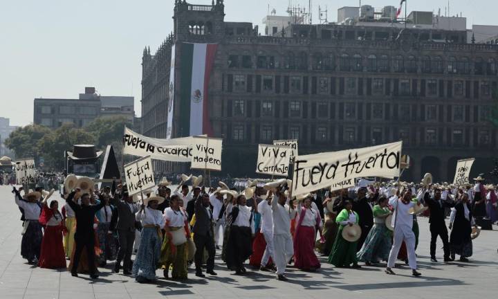 Más policías que asistentes en la segunda marcha de la Generación Z en México