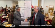 Indian Envoy receives Portugal President at Diplomatic Bazaar 2025 exhibition