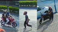 Intento de robo de motocicleta queda grabado en Cuernavaca; delincuentes huyen al no poder arrancarla