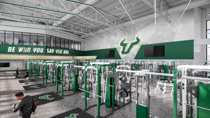 USF releases new renderings of USF football operations center and Fletcher District