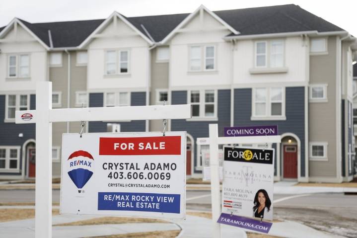 Calgary home sales down 13 per cent in October from a year ago, prices also decrease