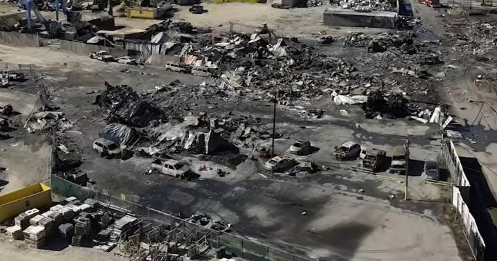 Aerial footage shows aftermath of deadly UPS plane crash