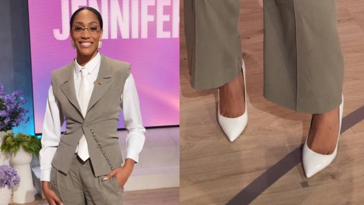 A'Ja Wilson Dances on 'Jennifer Hudson Show' in White Hot Louboutins