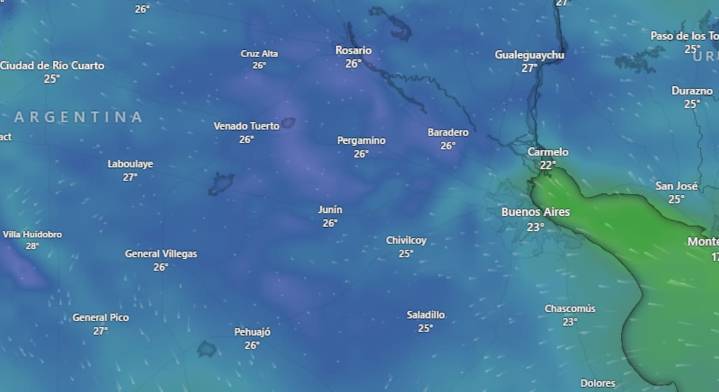 Después del sol vuelve a bajar la temperatura: cómo estará el tiempo este domingo en Buenos Aires, según el SMN