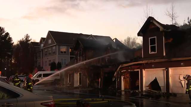 Garage in Nortborough partially collapses after fire rips through