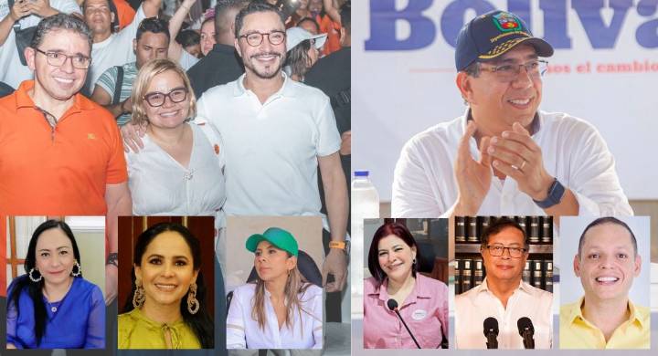 Apoyos y contrapesos: así cierran las campañas de Rafael Noya y Margarita Guerra Mientras que Noya agrupa a excaicedistas, sectores de derecha y consiguió el respaldo del Pacto Histórico; Guerra logró