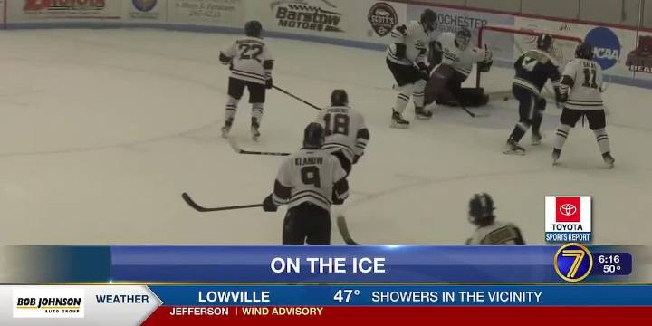 College hockey and basketball highlights