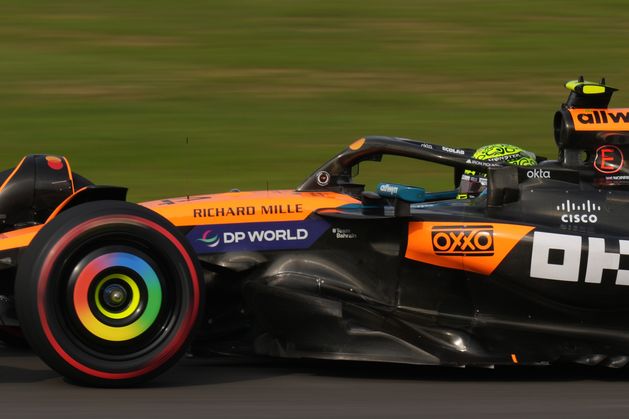 Lando Norris gets better of title rivals to land pole for Saturday’s sprint race in Brazil