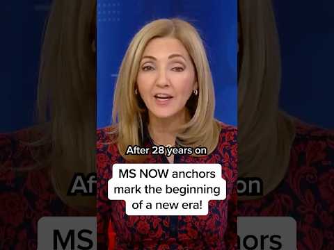 MS NOW anchors mark the beginning of a new era!