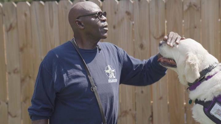 After 22 years of service, Georgia Army veteran says he leaned on 2 service dogs