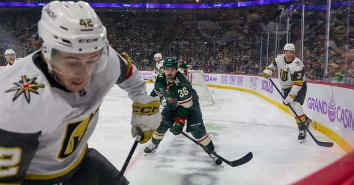 Kaprizov scores on late OT power play to left Wild past Golden Knights, 3