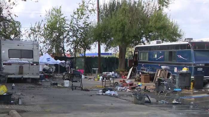 Illegal water, power setup found at southwest Houston homeless encampment, police say