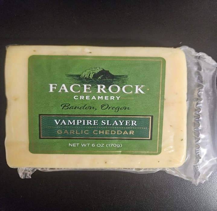 Face Rock Creamery Recalls Vampire Slayer Garlic Cheddar Over Possible Listeria Contamination 