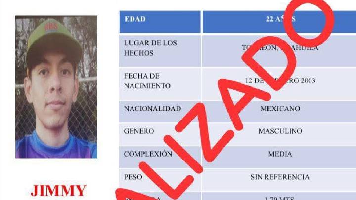 Jimmy González es localizado con vida en Torreón tras días desaparecido