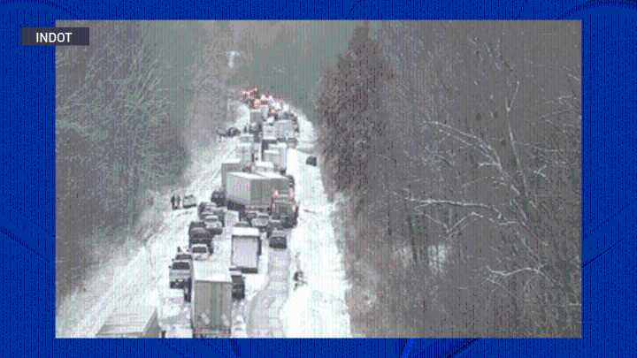Indiana pileup on Interstate 70 involves at least 20 vehicles
