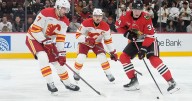 Bedard scores 3 times as Blackhawks beat Flames