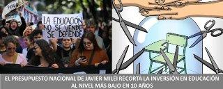 DENUNCIAN QUE EL PRESUPUESTO 2026 REDUCE LA PARTICIPACION DE EDUCACION Y CULTURA EN UN 0,75% DEL PBI, LA MAS BAJA EN DIEZ AÑOS