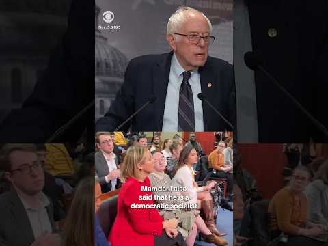 Bernie Sanders asked whether Democrats should embrace democratic socialism after Mamdani win #shorts
