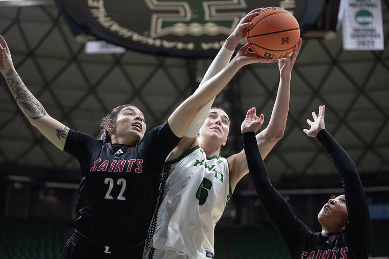 Rainbow Wahine win over Saint Martin in overtime
