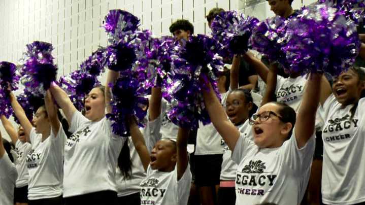 'We are loud and proud' | San Antonio cheer squad makes historic debut at middle school basketball game