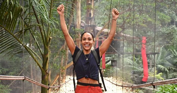 Alex Scott is the first campmate to leave the I'm a Celeb jungle