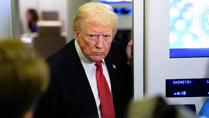 President Trump pressed on whether he told DOJ to target Comey, Bolton, James