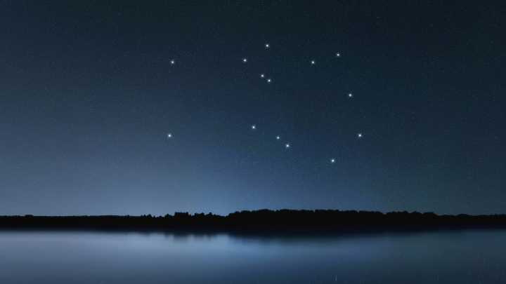 See the famous winged horse Pegasus fly in the autumn night sky