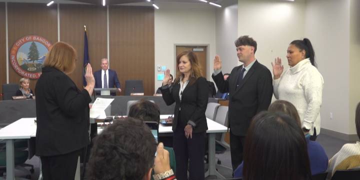 Bangor City Council swears in three, elects new chair