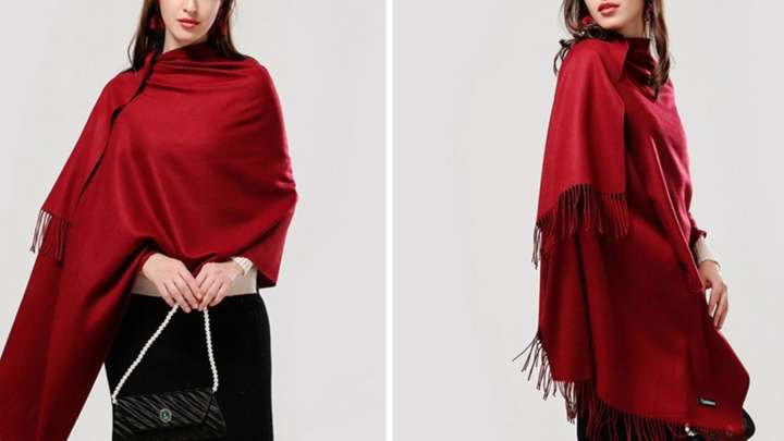 Save 70% on this luxurious cashmere shawl for Black Friday