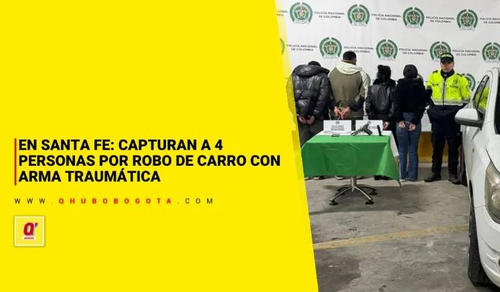 En Santa Fe: 4 capturados por robo de carro con traumática
