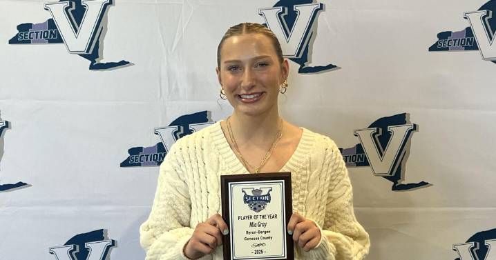 SEC. V GIRLS SOCCER: B-B's Gray wins fifth straight GR Player of the Year