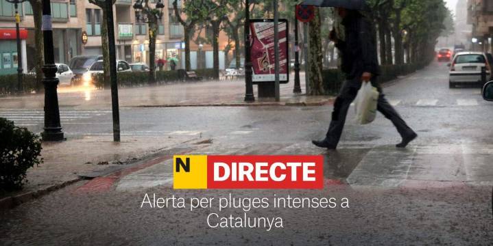 Alerta por lluvia en Barcelona y Catalunya, DIRECTO