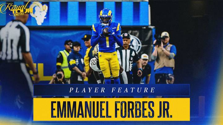 Feature: Emmanuel Forbes Jr. snags first interception as a Ram in Week 9 win over Saints